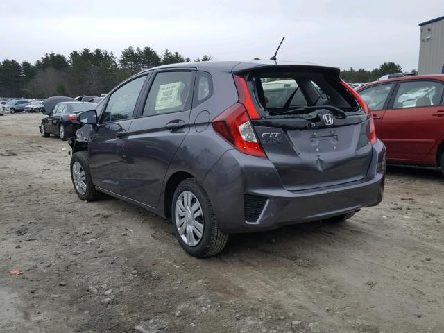 JHMGK5H59HS023796 - 2017 HONDA FIT LX CHARCOAL photo 3