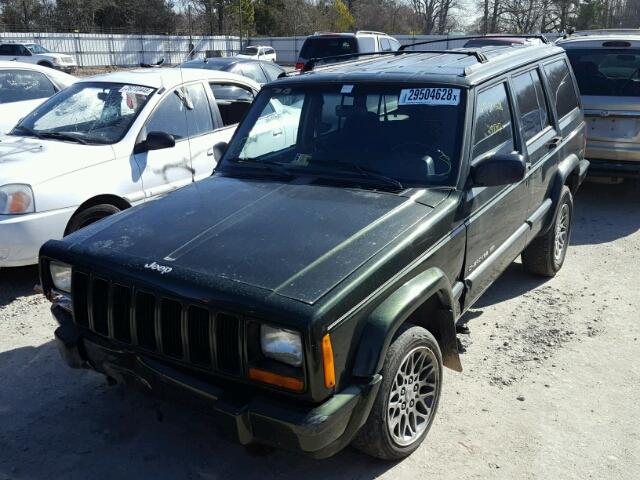 1J4FJ78S4WL257721 - 1998 JEEP CHEROKEE L GREEN photo 2