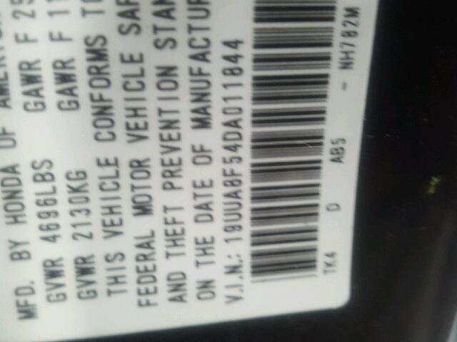 19UUA8F54DA011844 - 2013 ACURA TL TECH CHARCOAL photo 10