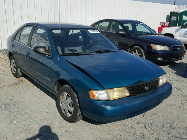 1N4AB41D1TC747705 - 1996 NISSAN SENTRA E GREEN photo 1