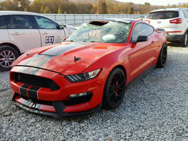1FA6P8JZ7G5521592 - 2016 FORD MUSTANG SH RED photo 2