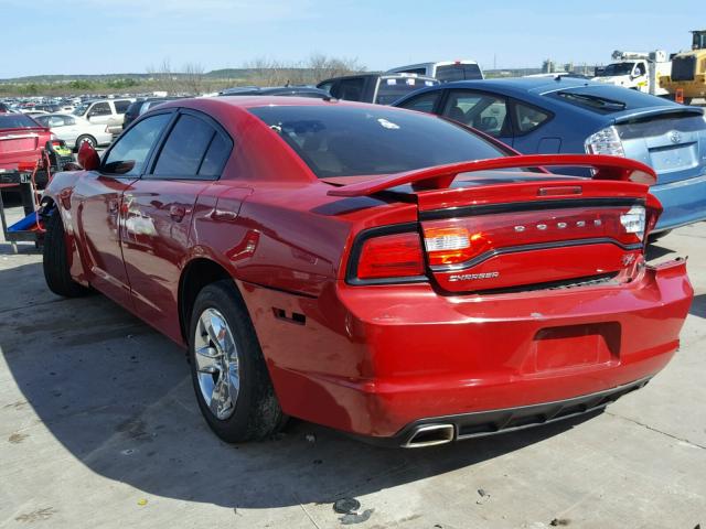 2C3CDXCT1CH102962 - 2012 DODGE CHARGER R/ RED photo 3