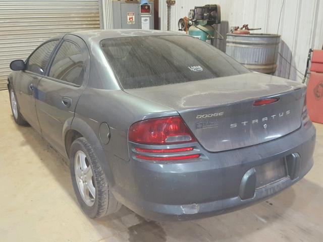 1B3EL46XX4N210995 - 2004 DODGE STRATUS SX GRAY photo 3