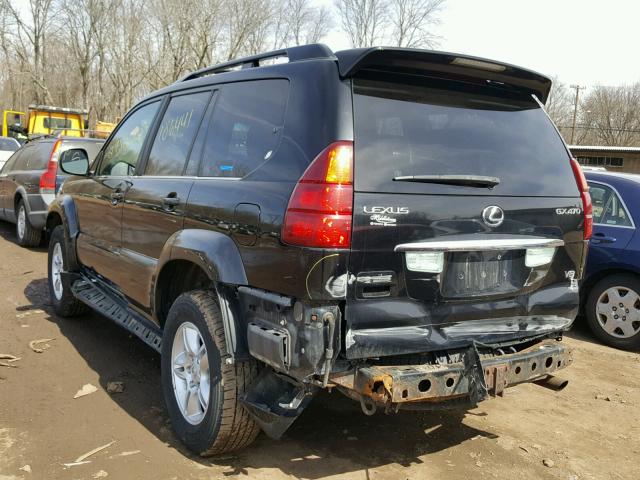 JTJBT20X040037674 - 2004 LEXUS GX 470 BLACK photo 3