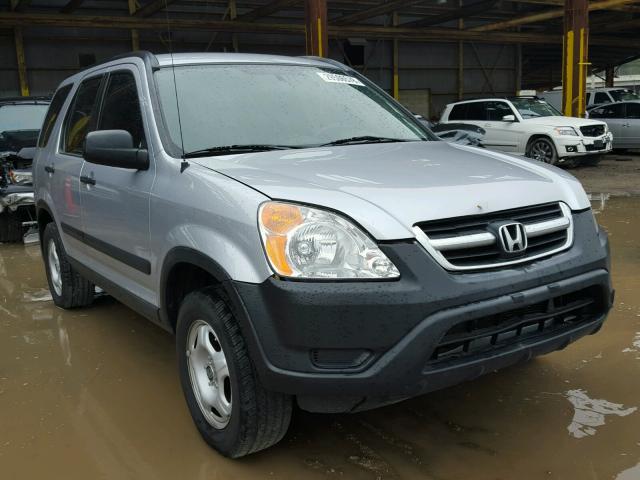 JHLRD68414C008296 - 2004 HONDA CR-V LX SILVER photo 1