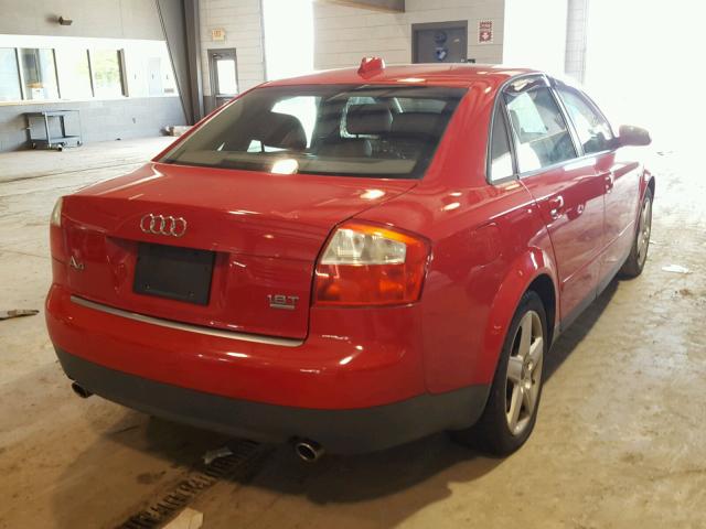 WAULC68E84A017469 - 2004 AUDI A4 1.8T QU RED photo 4