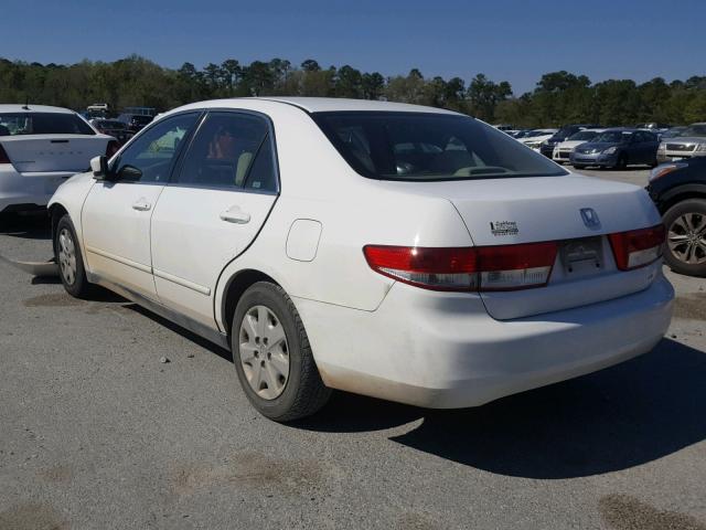 1HGCM56304A176533 - 2004 HONDA ACCORD LX WHITE photo 3