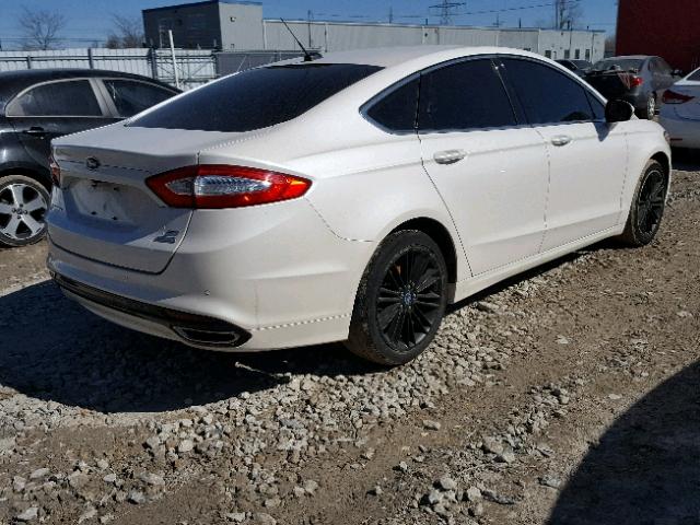 3FA6P0H94DR166266 - 2013 FORD FUSION SE WHITE photo 4