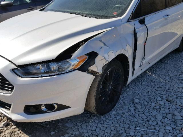 3FA6P0H94DR166266 - 2013 FORD FUSION SE WHITE photo 9