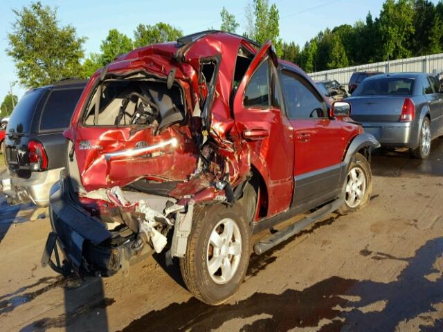 KNDJD736085842983 - 2008 KIA SORENTO EX RED photo 4