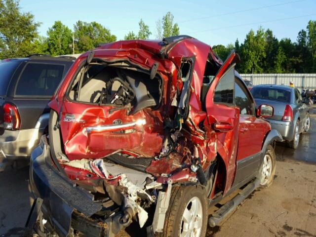 KNDJD736085842983 - 2008 KIA SORENTO EX RED photo 9