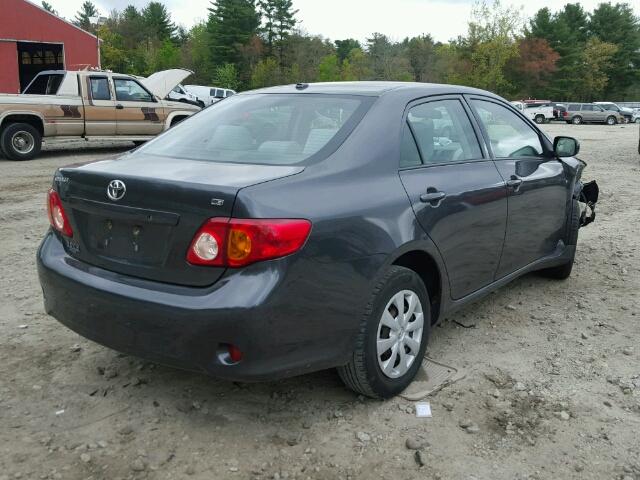 1NXBU4EE7AZ258952 - 2010 TOYOTA COROLLA BA GRAY photo 4