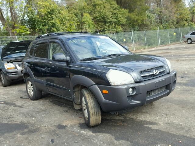 KM8JN12D16U413392 - 2006 HYUNDAI TUCSON GLS BLACK photo 1