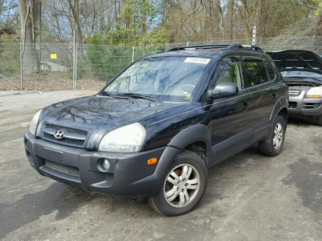 KM8JN12D16U413392 - 2006 HYUNDAI TUCSON GLS BLACK photo 2