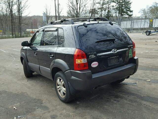 KM8JN12D16U413392 - 2006 HYUNDAI TUCSON GLS BLACK photo 3