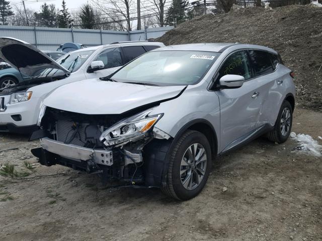 5N1AZ2MG9HN140538 - 2017 NISSAN MURANO S SILVER photo 2