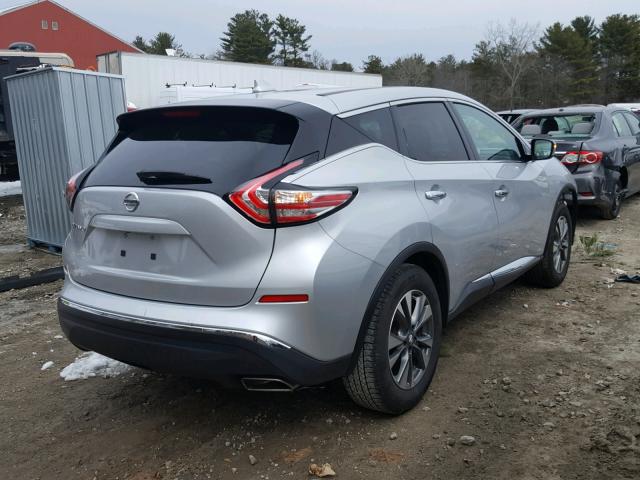 5N1AZ2MG9HN140538 - 2017 NISSAN MURANO S SILVER photo 4