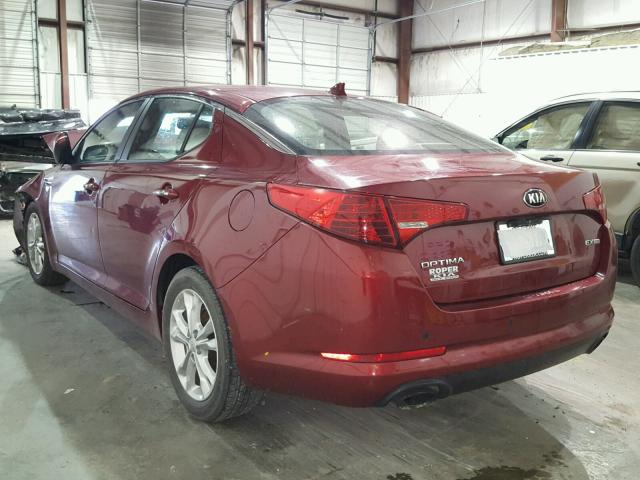 5XXGN4A76DG112311 - 2013 KIA OPTIMA EX RED photo 3