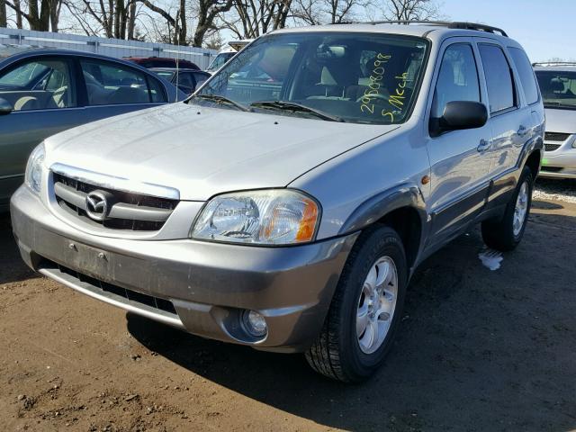 4F2CZ04103KM39603 - 2003 MAZDA TRIBUTE LX SILVER photo 2