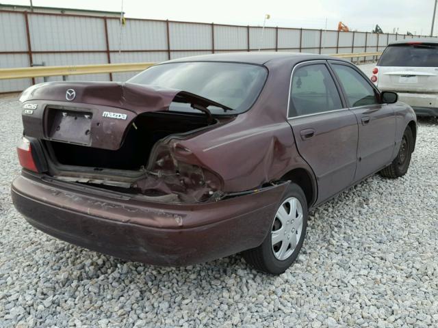 1YVGF22C115226742 - 2001 MAZDA 626 ES MAROON photo 4