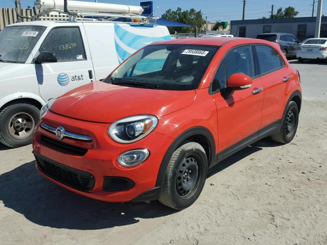 ZFBCFXAW2GP362567 - 2016 FIAT 500X POP ORANGE photo 2