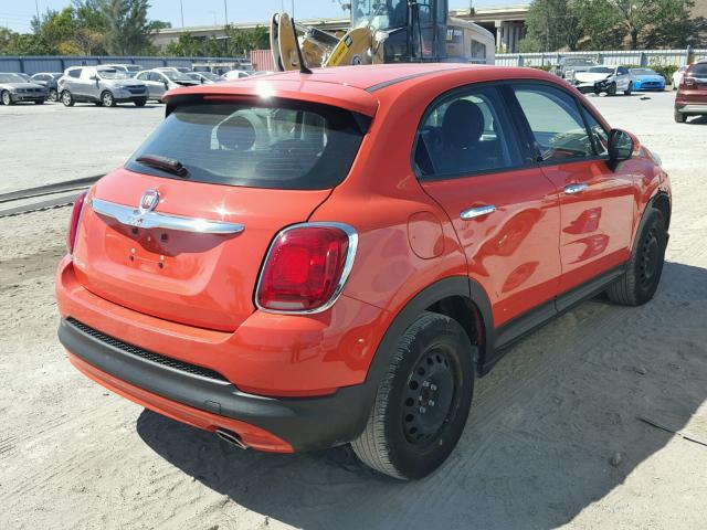 ZFBCFXAW2GP362567 - 2016 FIAT 500X POP ORANGE photo 4