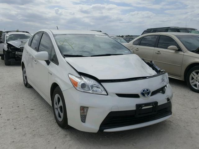 JTDKN3DU7C5465231 - 2012 TOYOTA PRIUS WHITE photo 1