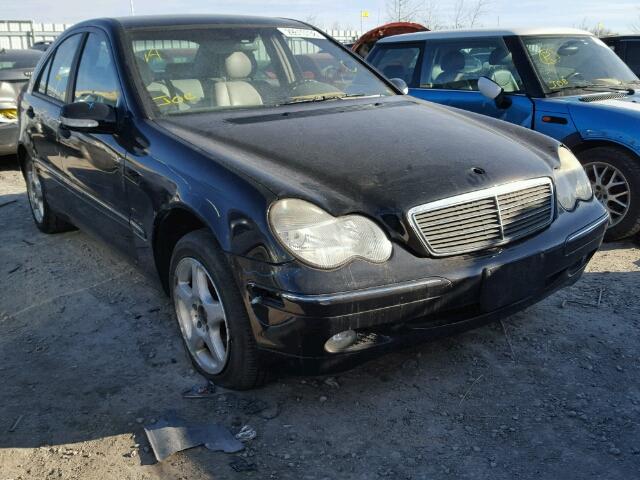 WDBRF61J91F110266 - 2001 MERCEDES-BENZ C 240 BLACK photo 1