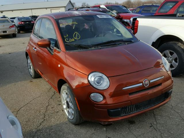 3C3CFFAR8FT657186 - 2015 FIAT 500 POP ORANGE photo 1