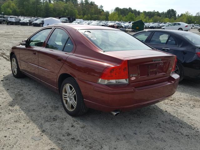 YV1RS592982683068 - 2008 VOLVO S60 2.5T RED photo 3