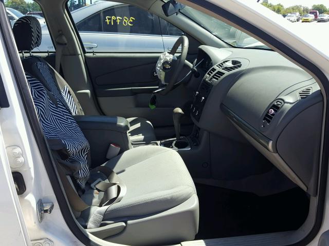 1G1ZS58F57F311396 - 2007 CHEVROLET MALIBU LS თეთრი ფოტო 5