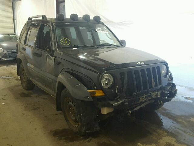 1J4GL38K65W581984 - 2005 JEEP LIBERTY RE BLACK photo 1