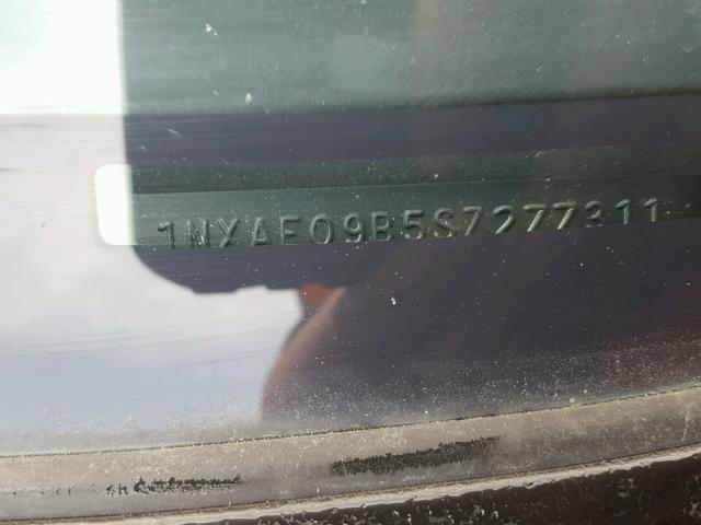 1NXAE09B5SZ277311 - 1995 TOYOTA COROLLA LE 黑色 照片 10