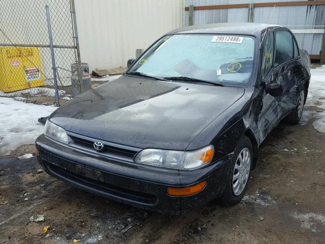 1NXAE09B5SZ277311 - 1995 TOYOTA COROLLA LE BLACK photo 2