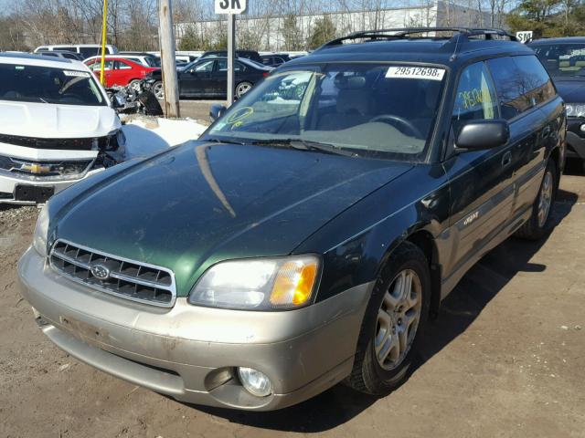 4S3BH665817624130 - 2001 SUBARU LEGACY OUT GREEN photo 2