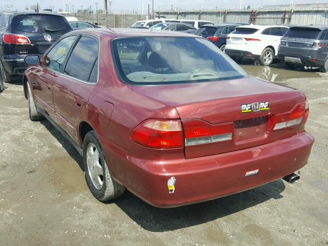 3HGCG6655YG706727 - 2000 HONDA ACCORD LX BURGUNDY photo 3