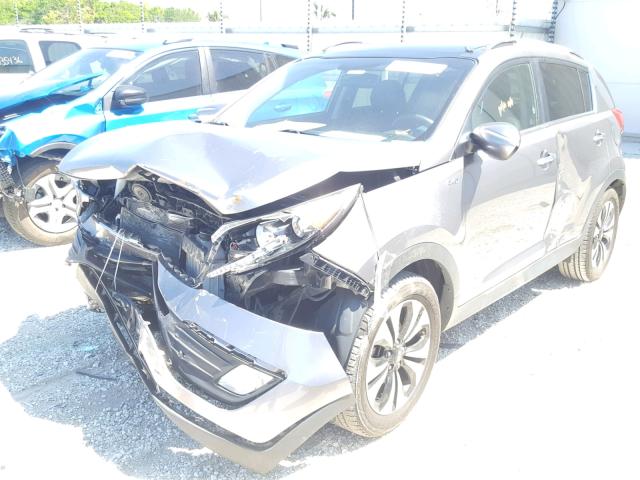 KNDPCCA69B7165260 - 2011 KIA SPORTAGE E GRAY photo 9