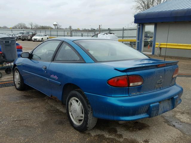 1G1JC1244WM114322 - 1998 CHEVROLET CAVALIER B TURQUOISE photo 3