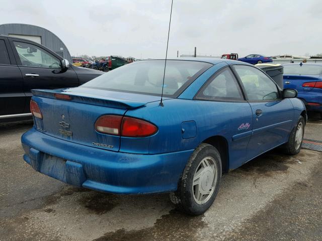 1G1JC1244WM114322 - 1998 CHEVROLET CAVALIER B TURQUOISE photo 4