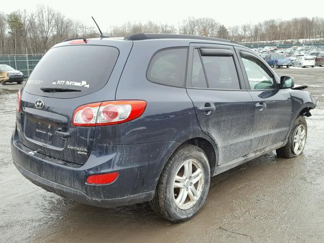 5XYZGDAB0BG067995 - 2011 HYUNDAI SANTA FE G BLUE photo 4