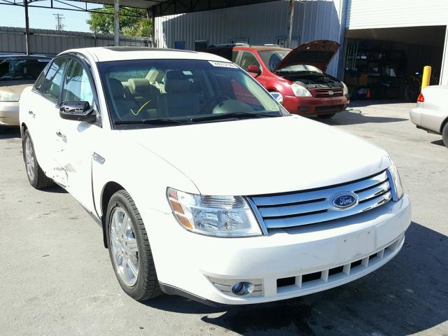 1FAHP25W19G108628 - 2009 FORD TAURUS LIM WHITE photo 1