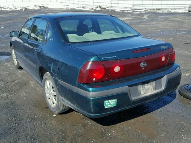 2G1WF52E119269218 - 2001 CHEVROLET IMPALA GREEN photo 3