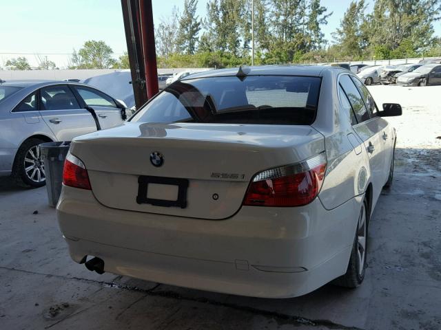 WBANE53526CK89771 - 2006 BMW 525 I WHITE photo 4