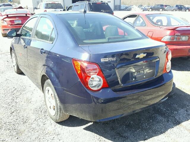 1G1JA5SH8F4172921 - 2015 CHEVROLET SONIC LS BLUE photo 3