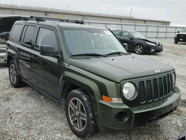 1J8FT28W78D737988 - 2008 JEEP PATRIOT SP GREEN photo 1