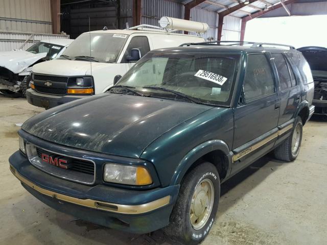 1GKCS13W8T2564957 - 1996 GMC JIMMY GREEN photo 2