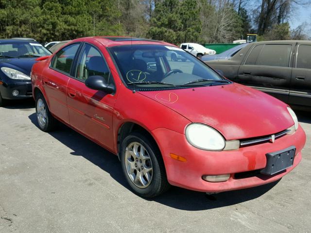 1P3ES46C1YD805373 - 2000 PLYMOUTH NEON BASE RED photo 1