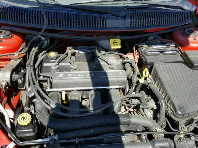 1P3ES46C1YD805373 - 2000 PLYMOUTH NEON BASE RED photo 7