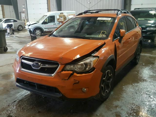 JF2GPACC7E8284257 - 2014 SUBARU XV CROSSTR ORANGE photo 2