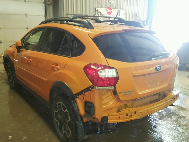 JF2GPACC7E8284257 - 2014 SUBARU XV CROSSTR ORANGE photo 3